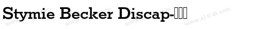 Stymie Becker Discap字体转换